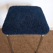 Tabouret vintage tube en acier