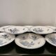 Sarreguemines ceramic soup plate, Flore model in blue sold individually