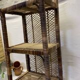 Vintage rattan shelf