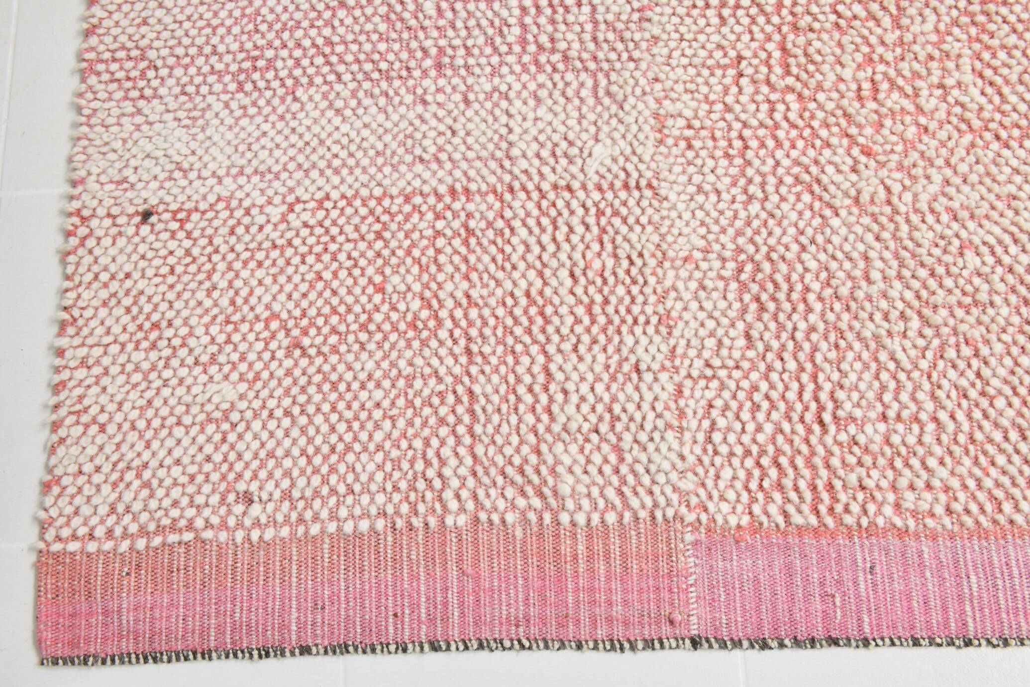 Oversize Pink Kilim Rug, 265x322Cm