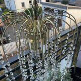 Vintage Italian Cascade 3-Light Chandelier with Tassels