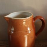 Vintage Glazed Stoneware Carafe by Digoin