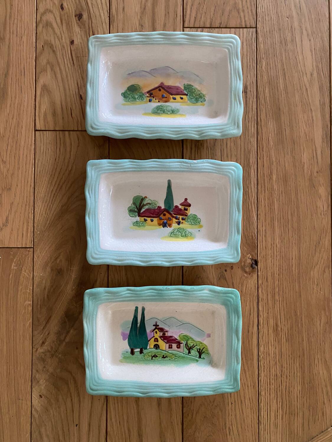 Set of 3 Cerenne Vallauris ramekins