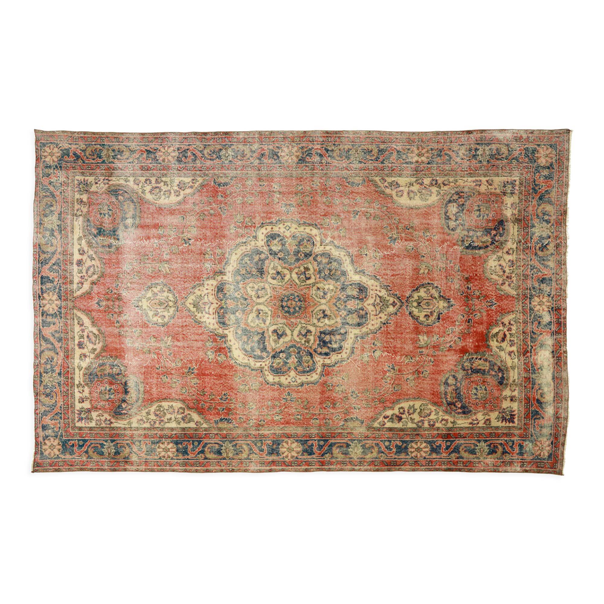 Anatolian handmade vintage rug 317 cm x 206 cm