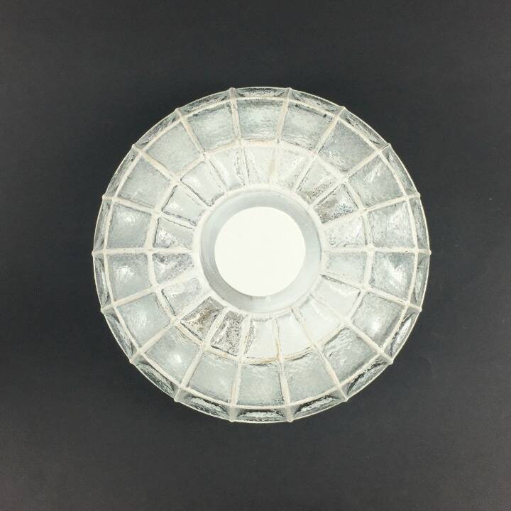 Pair of Mid-Century Modern Glass Ceiling Lights from Limburg, 1970s