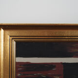 Painting „The Village House's Interior”, Scandinavian design, 1970s