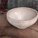 Vintage French salad bowl in white clay