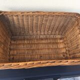 Rattan and wicker basket