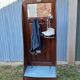 Wooden coat rack trunk
