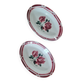Pair of earthenware serving dishes