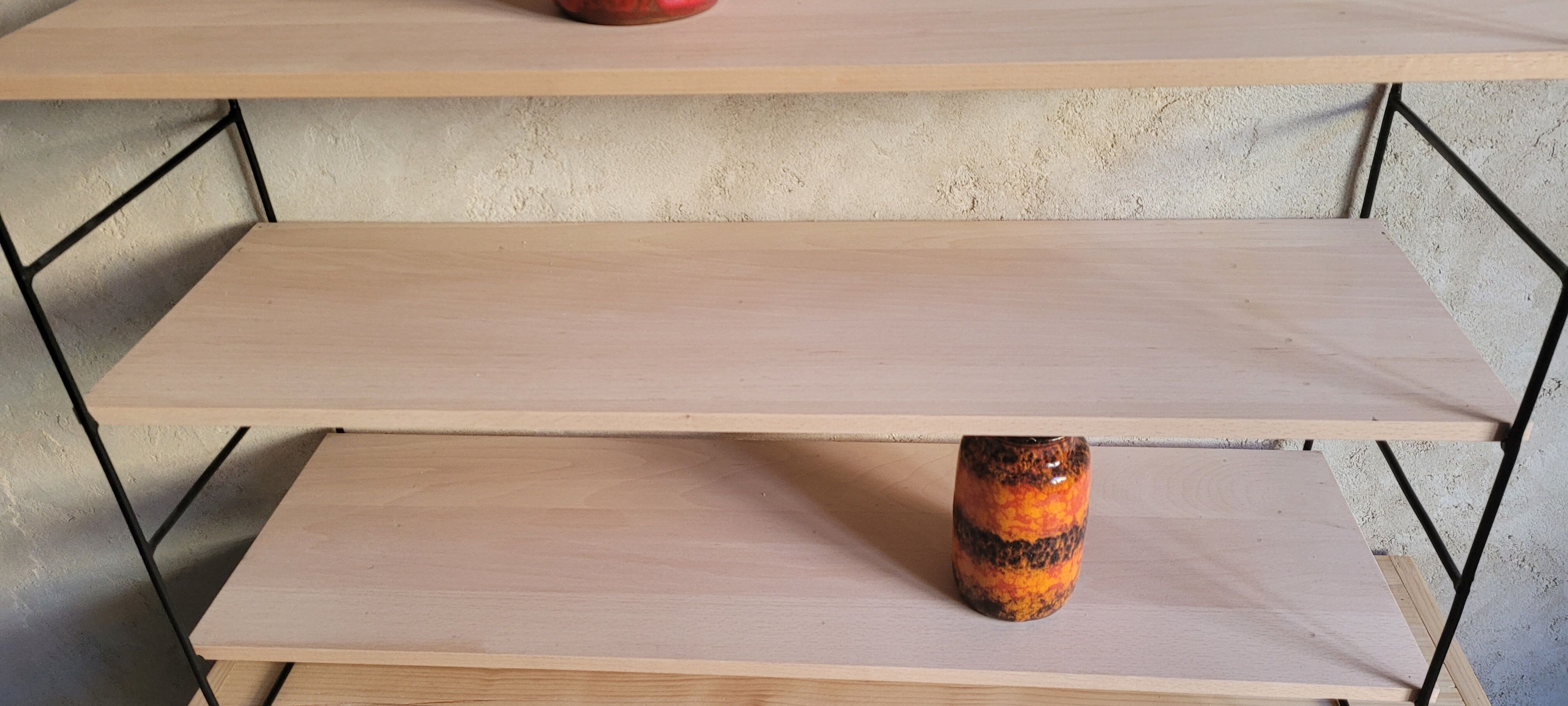 Etagère murale style string vintage
