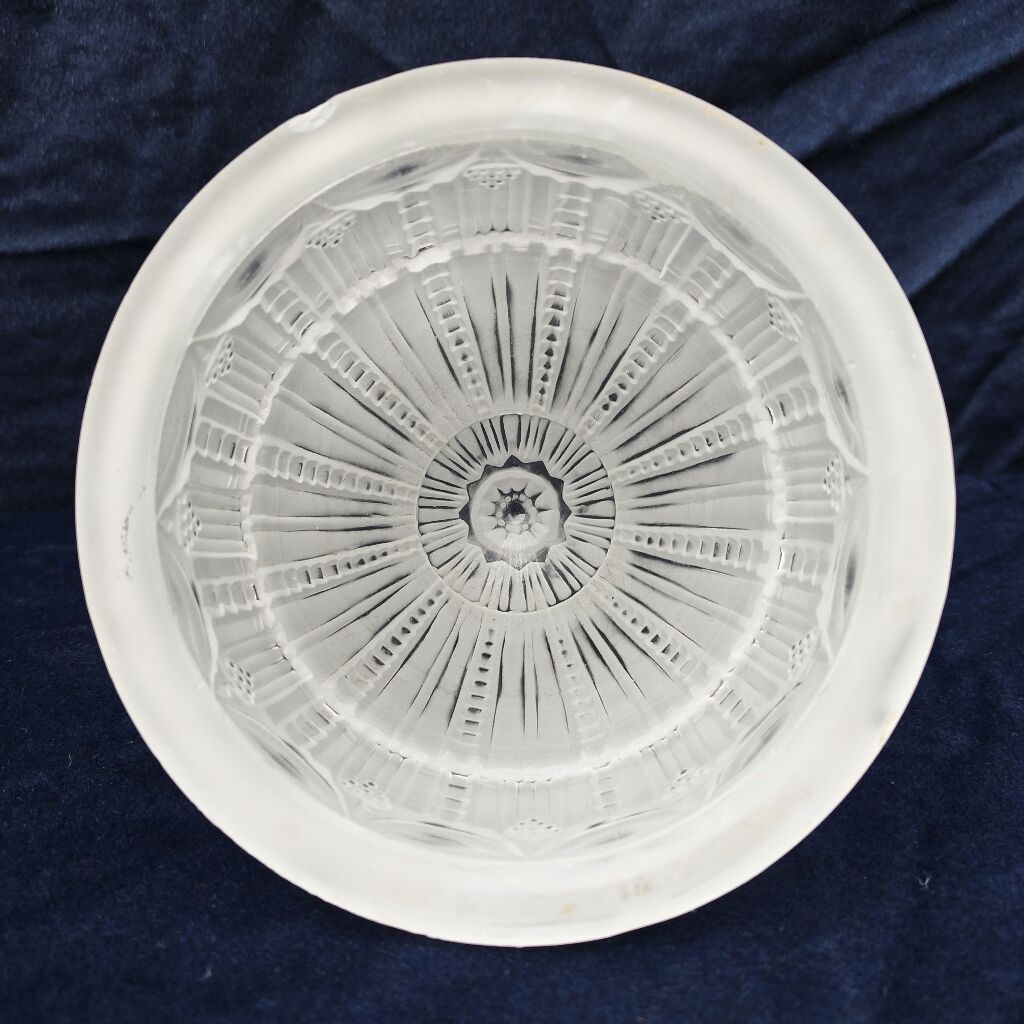 Art deco glass globe signed Muller 40s