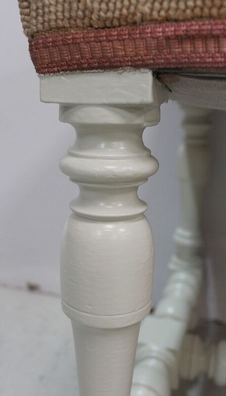 Canvas and wood stool, Louis XIV style - End of XIXth century