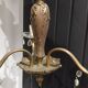 Brass grapefruit chandelier