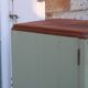 Renovated antique Art Deco sideboard – Lizard Green (Pure & Paint)