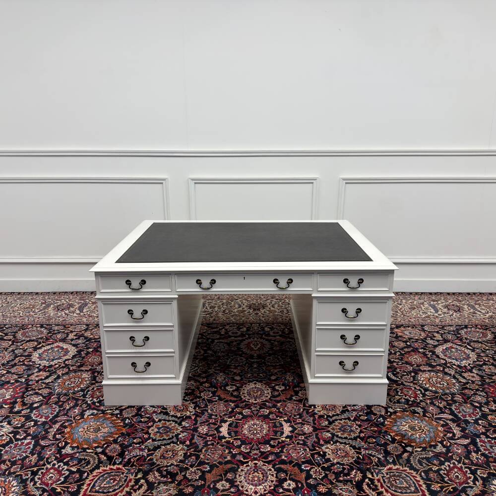 Classic English White Desk Partnerdesk