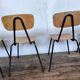 Series of 6 vintage chairs