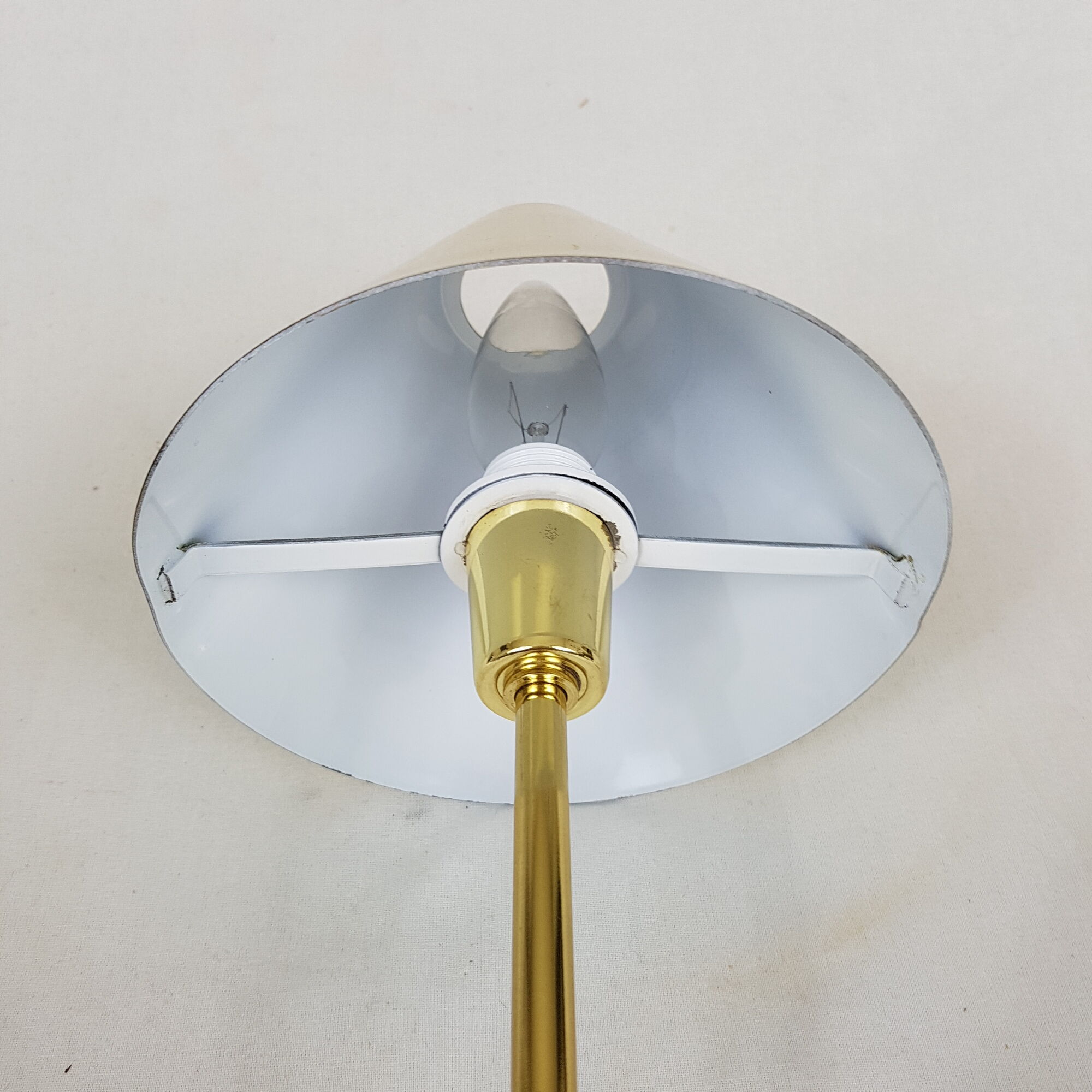 Table lamp in vintage gold plated steel, SCE France