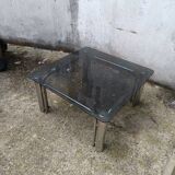 Vintage chrome coffee table