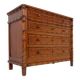 Faux Bamboo Dark Pine Chest of Drawers - Late 19th century