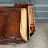 Art Deco chest of drawers in flamed mahogany with 5 drawers