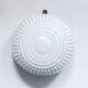 White glass plafond Polam Wikasy, Poland 1970s.