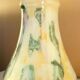 Large vase, blown glass with colored inclusions, Murano design from the 80s