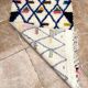 Small handmade Moroccan rug, small Beni Ouarain rug in Berber wool,