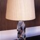 Set of 2 Brutalist Sculptural Chromed Metal Table Lamps, Italy 1960s