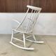Wooden Rocking chair by Illum Wikkelsø for Niels Eilersen, Denmark 1950s