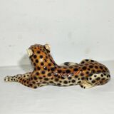 Leopardo de cerámica. España, 1960s.