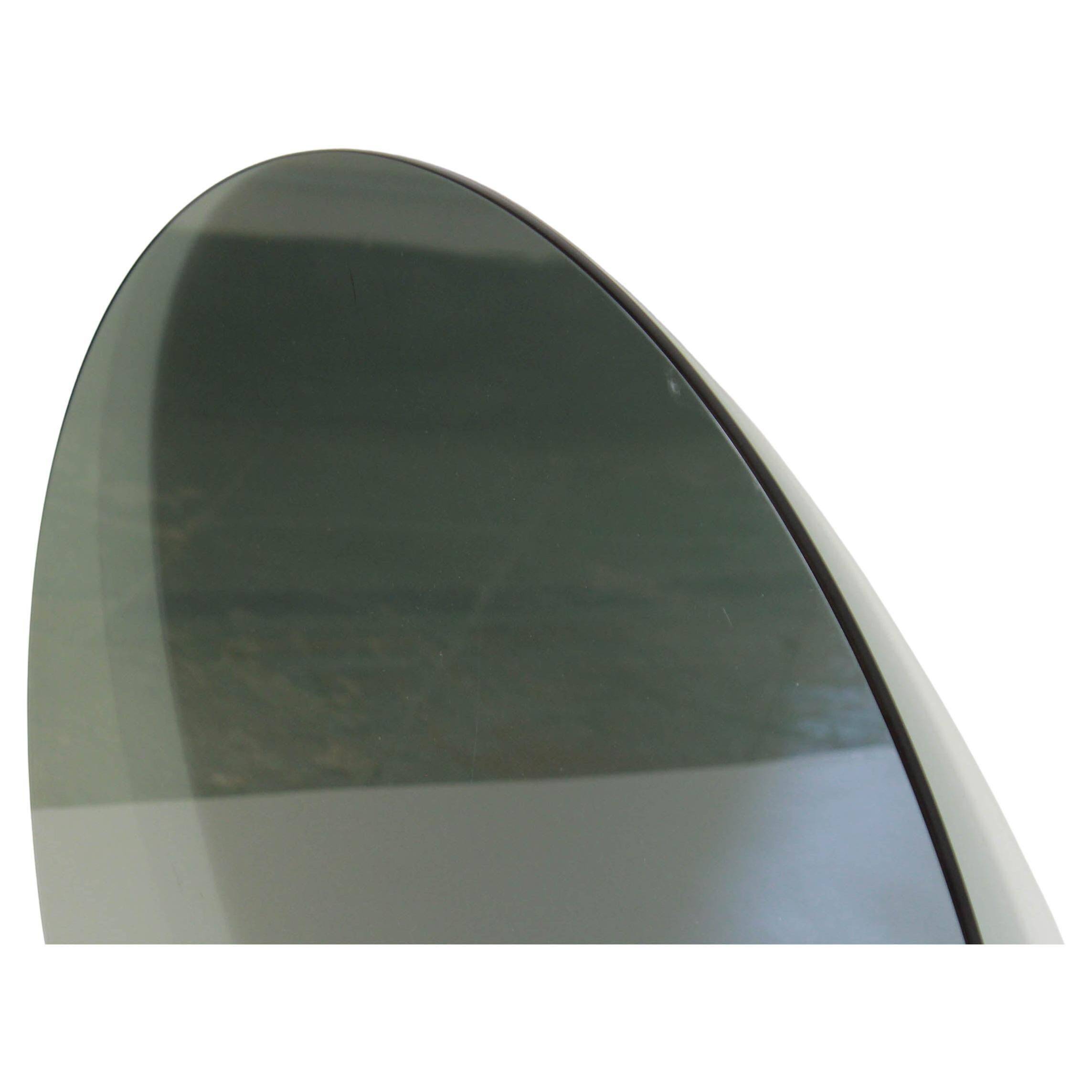 1970s vintage smoked glass and chromed round coffee table