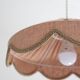 Cosette "classic linen" plain floral pendant light