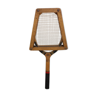 Old wooden tennis racket