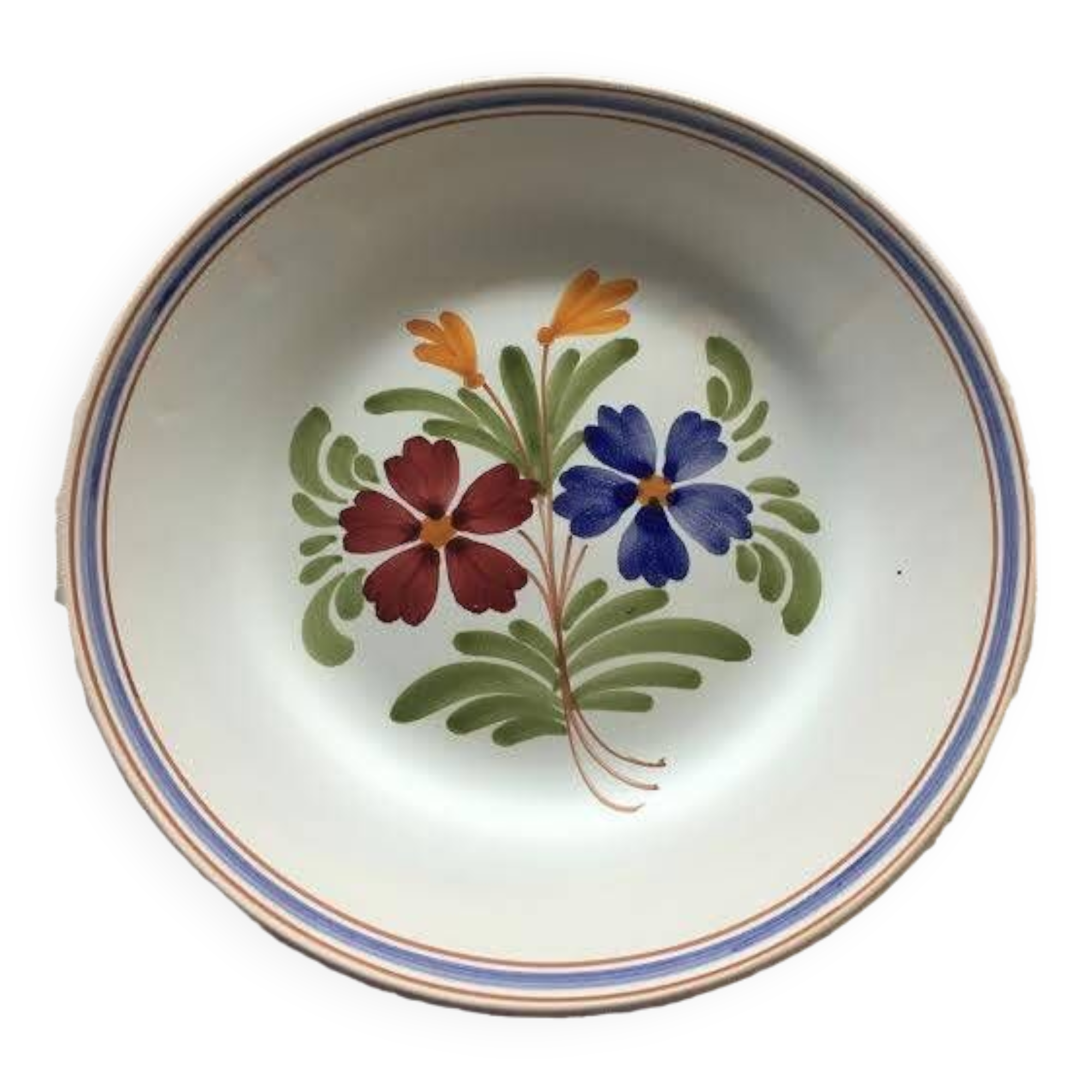 Assiette artisanale de malicorne ateliers moreau