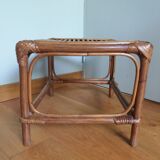 Wicker rattan end table