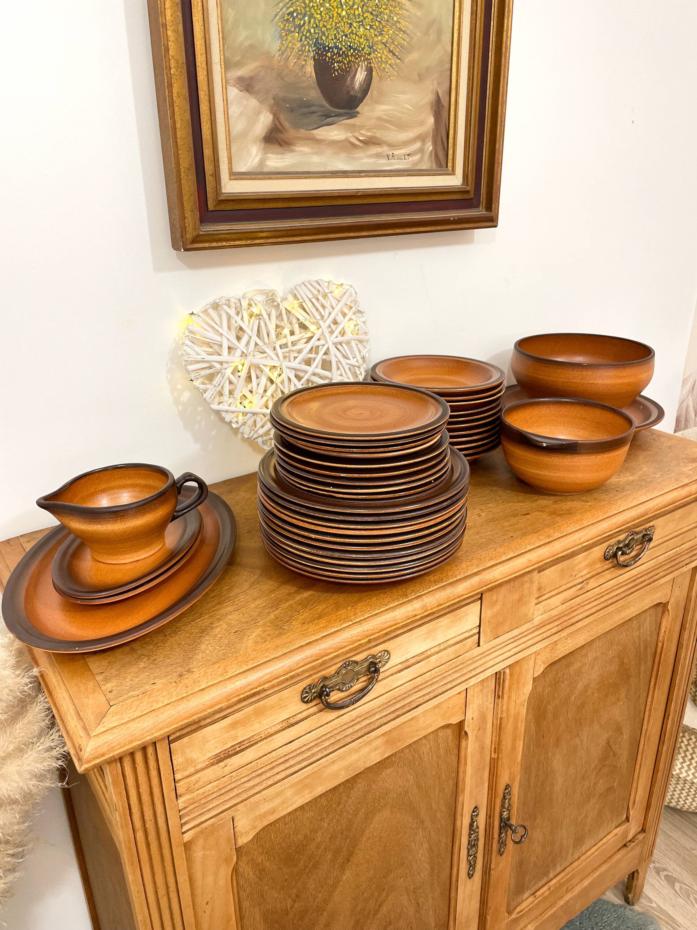 Stoneware service - St Amand earthenware - Meylan model