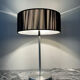 Brushed aluminium and glass design lamp