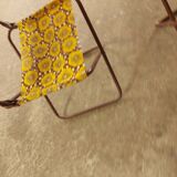 2 vintage folding camping chairs