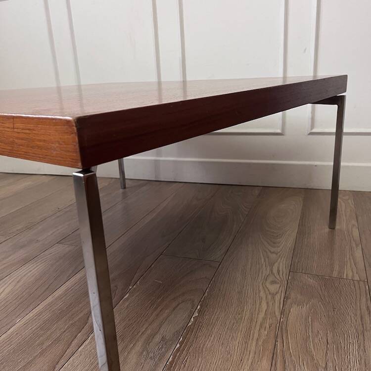 Large vintage square coffee table