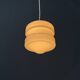 Pink glass art deco pendant lamp