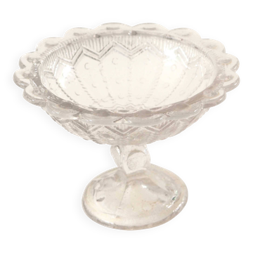 Cup, mini fruit bowl in old glass