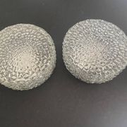 Pair of ceiling lights RZB moulded glass 1960. Germany