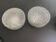 Pair of RZB ceiling lights, moulded glass, 1960. Germany.