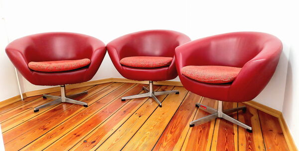 Ensemble de fauteuils, Tchécoslovaquie, années 60, Up Zavody Rousinov