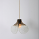 Aluminium and Murano glass tulip ceiling lamp