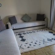 White handmade traditional wool rug 300/200cm