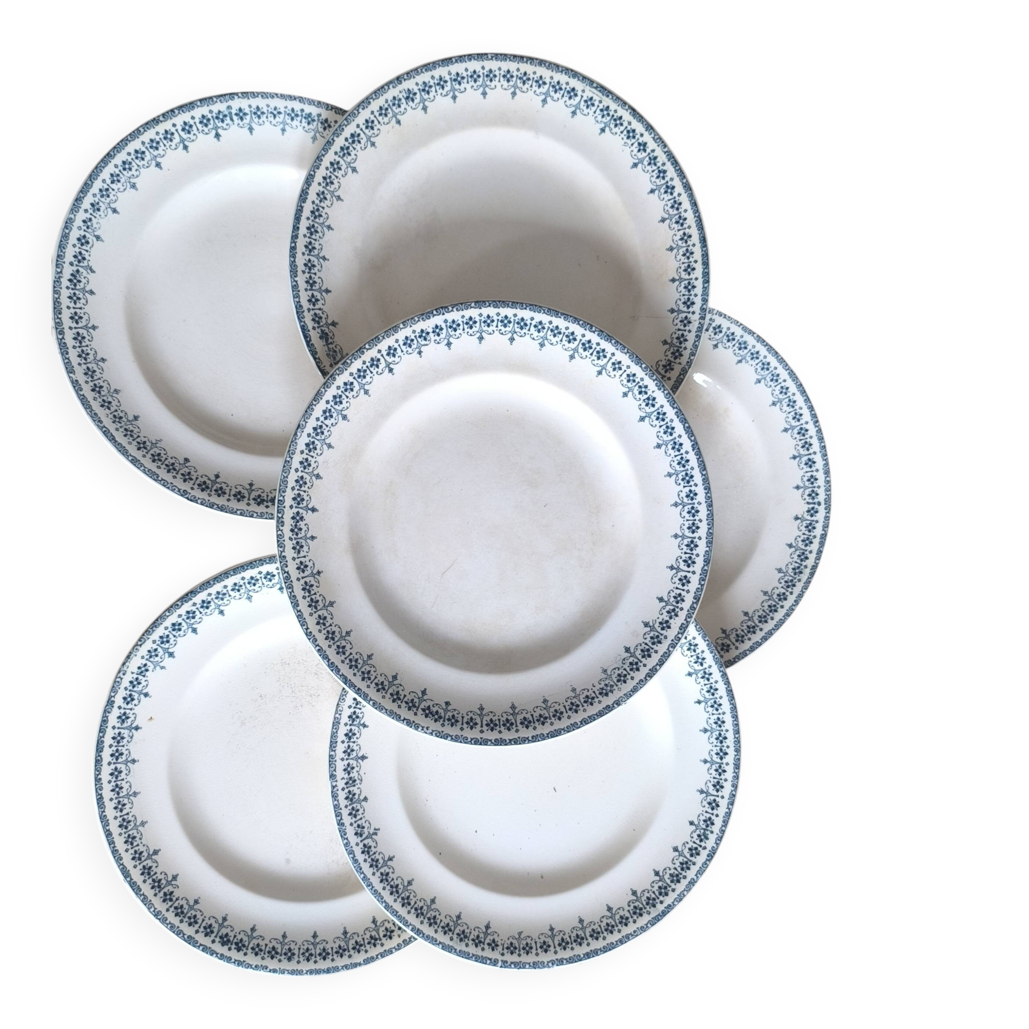 Set of 6 ironstone plates