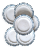 Set of 6 ironstone plates