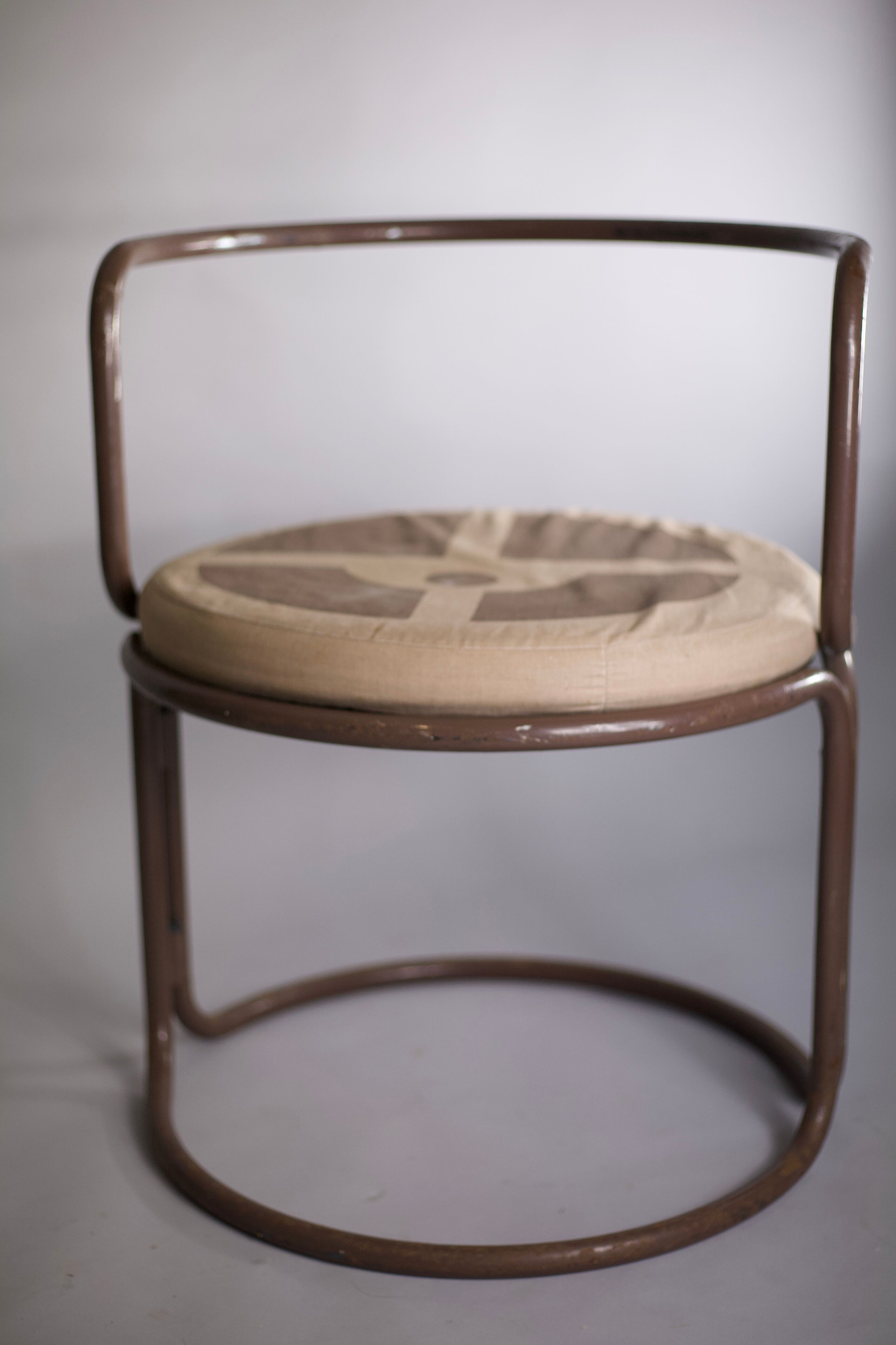 Chaise de Gae Aulenti, métal tubulaire, éditions Prisunic, 1969